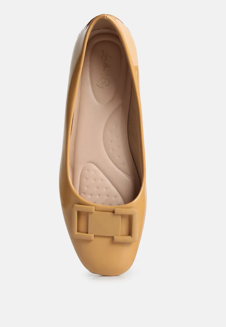 Nek Embellished Flat Ballerinas By Ruw