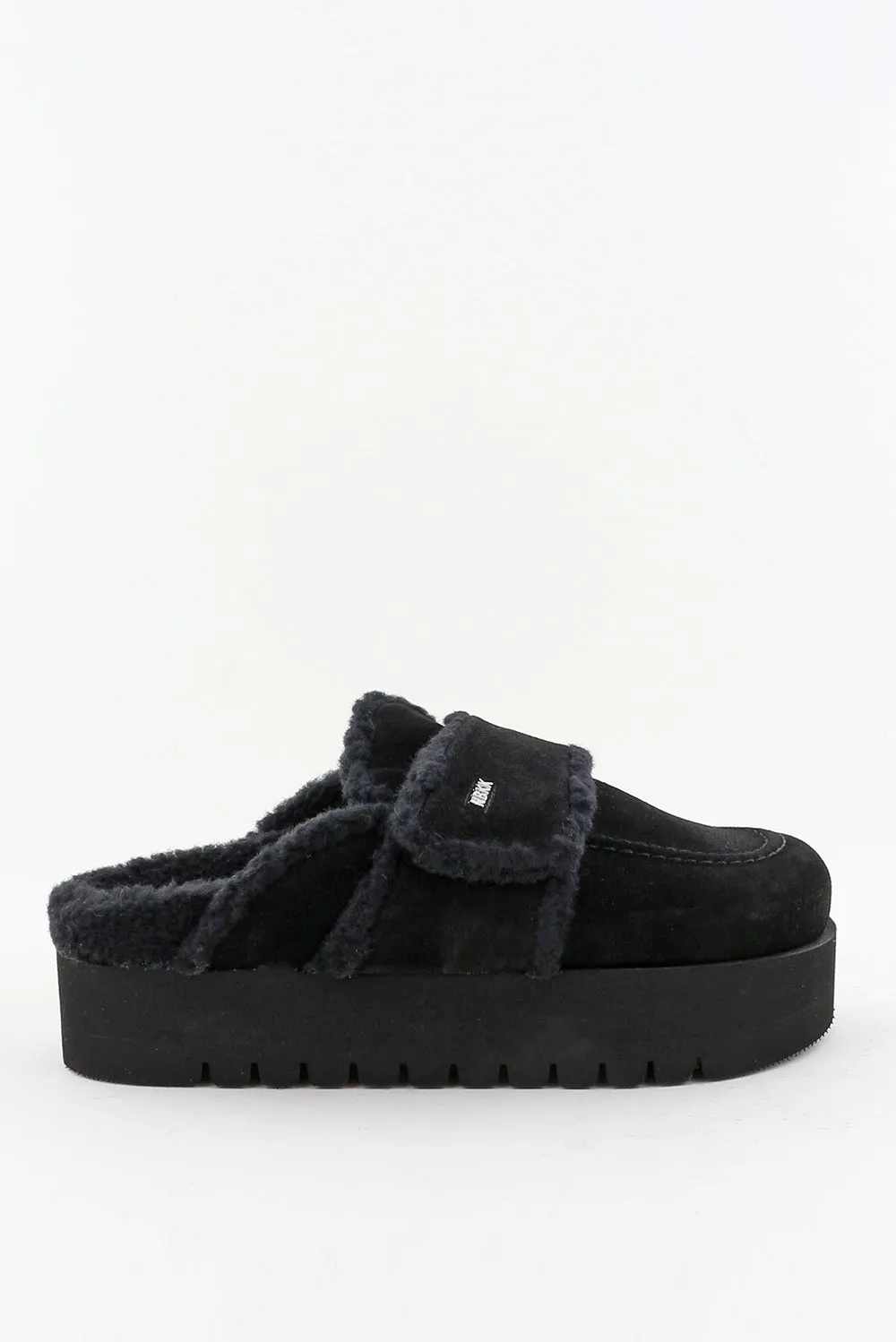 Nubikk loafers Teddy Chunky Fur (L) 21076300 black raven suede
