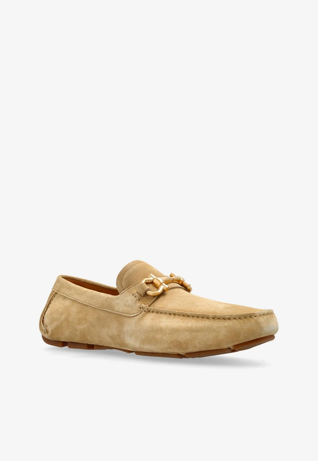 Parigi Gancini Suede Loafers