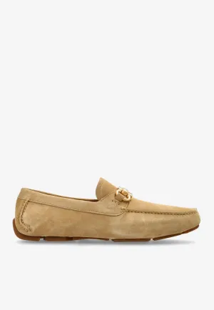 Parigi Gancini Suede Loafers