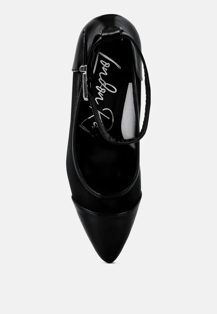 Pointy Toe Ankle Strap Pumps By MODE