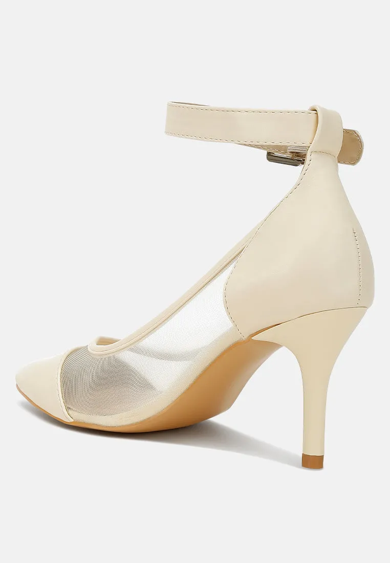 Pointy Toe Ankle Strap Pumps By MODE