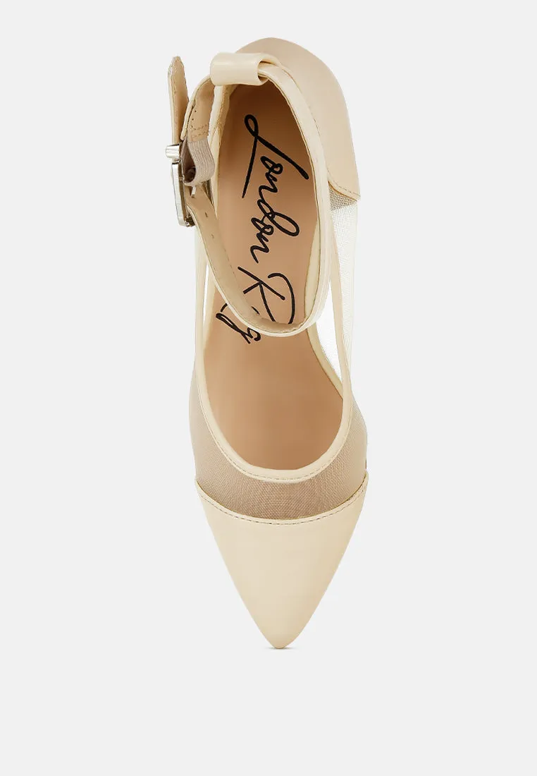 Pointy Toe Ankle Strap Pumps By MODE