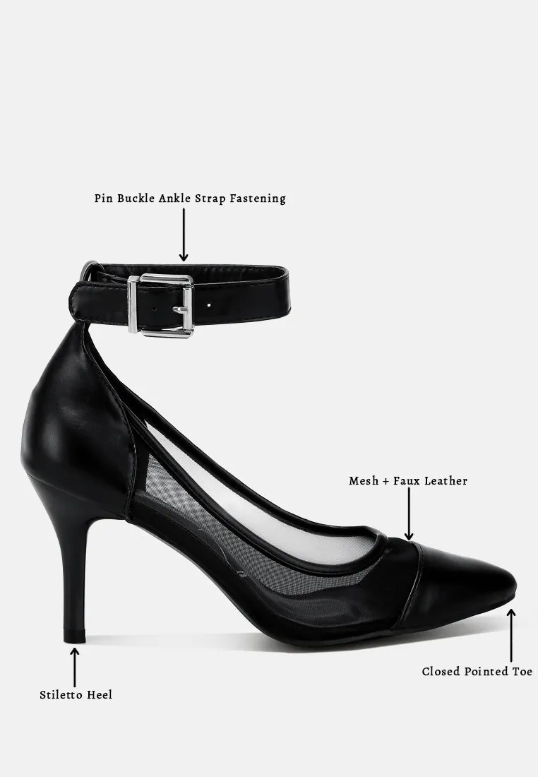 Pointy Toe Ankle Strap Pumps By MODE