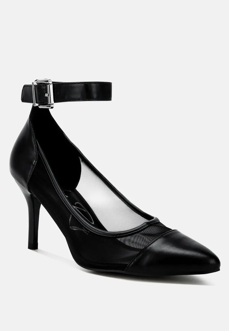 Pointy Toe Ankle Strap Pumps By MODE