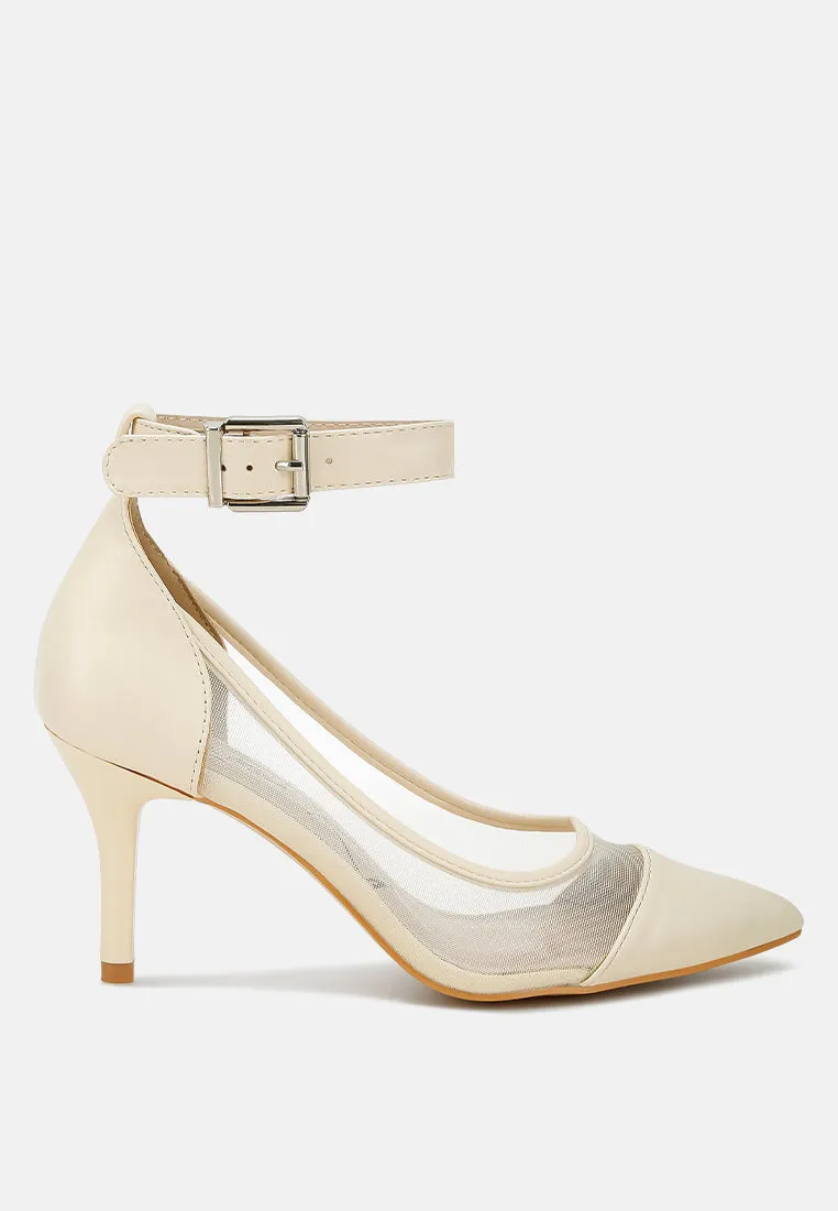 Pointy Toe Ankle Strap Pumps By MODE