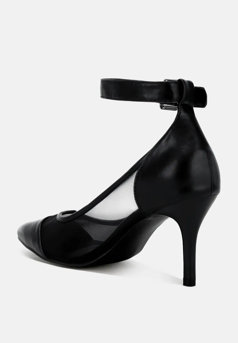Pointy Toe Ankle Strap Pumps By MODE