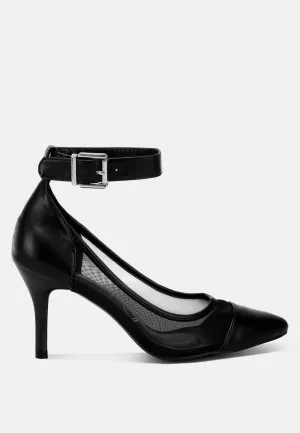 Pointy Toe Ankle Strap Pumps By MODE