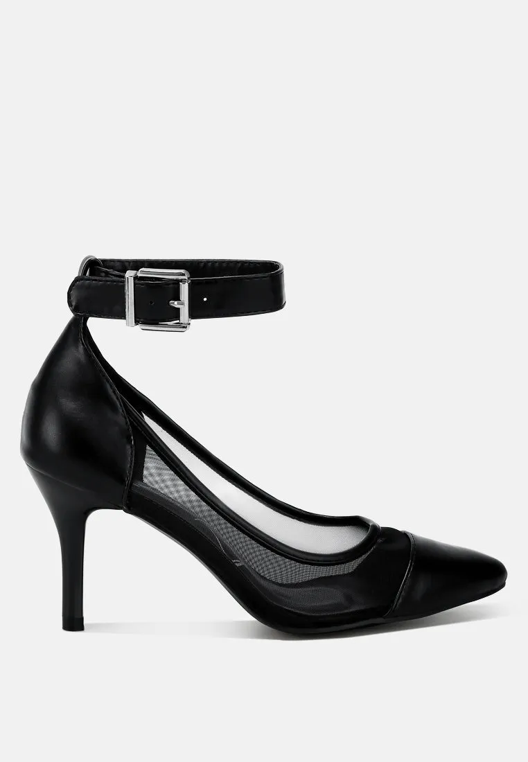 Pointy Toe Ankle Strap Pumps By MODE