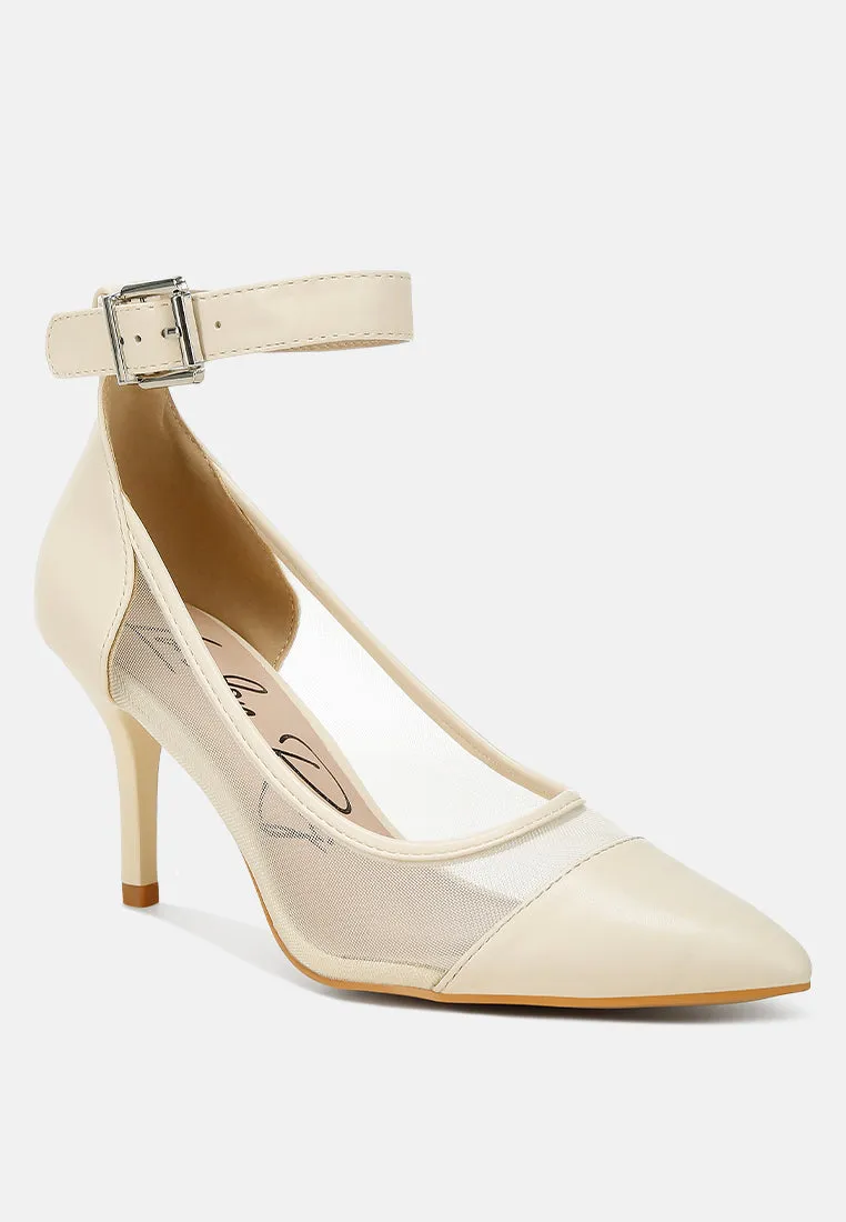Pointy Toe Ankle Strap Pumps By MODE