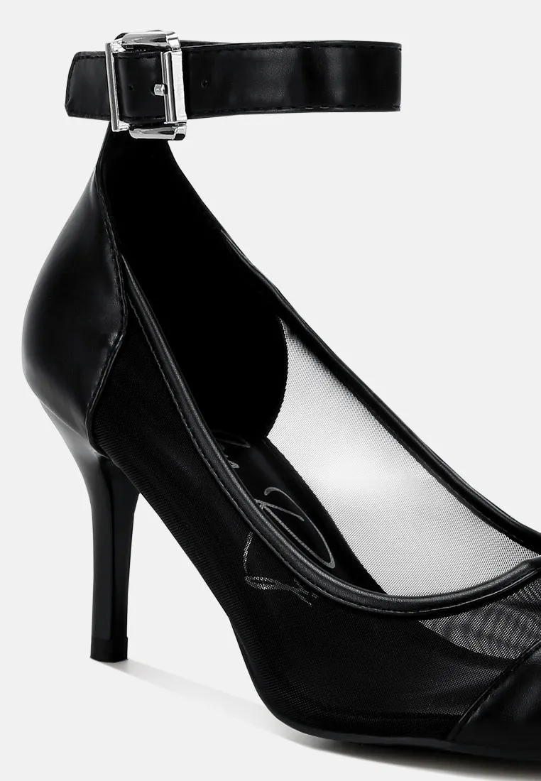 Pointy Toe Ankle Strap Pumps By MODE