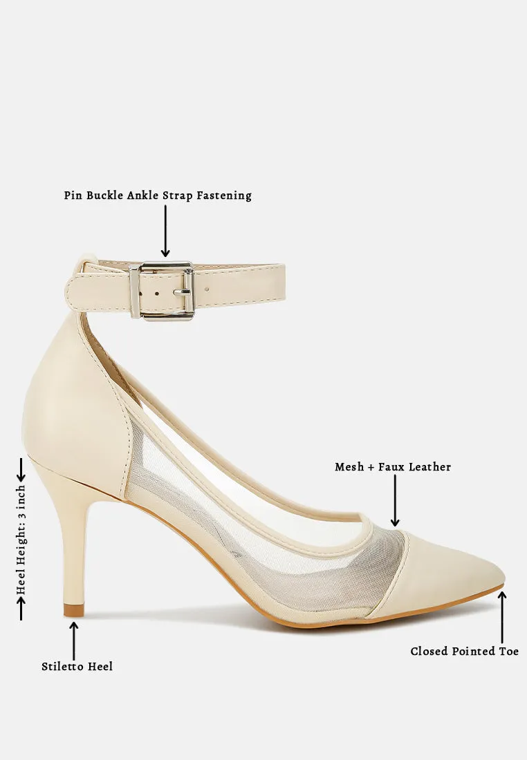 Pointy Toe Ankle Strap Pumps By MODE