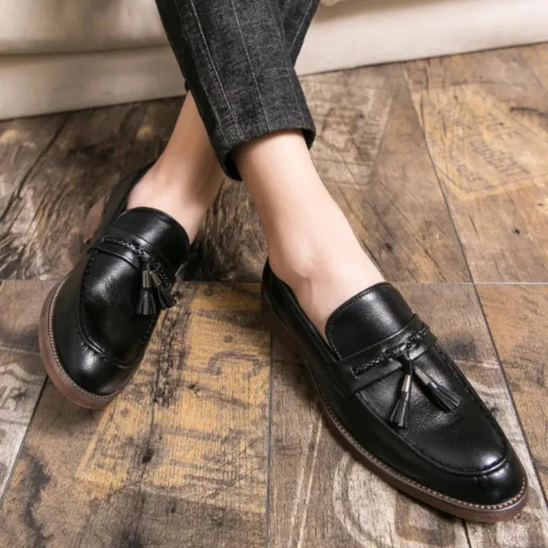 Richmond Leather Tassel Loafers