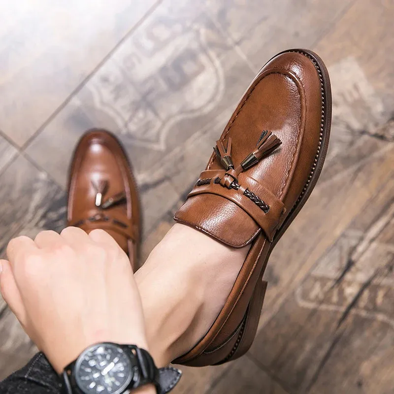 Richmond Leather Tassel Loafers