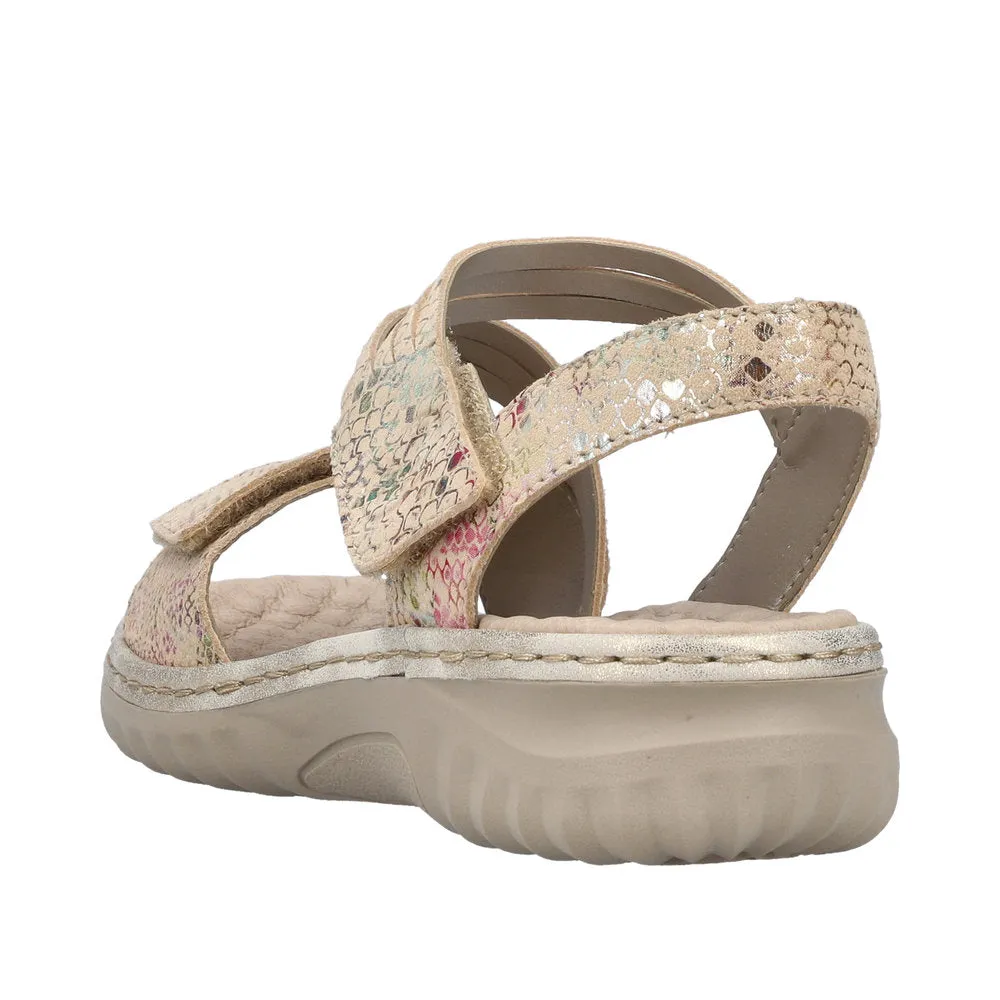 Rieker - 60464-90 - Beige-Multi/Muschel - Sandals