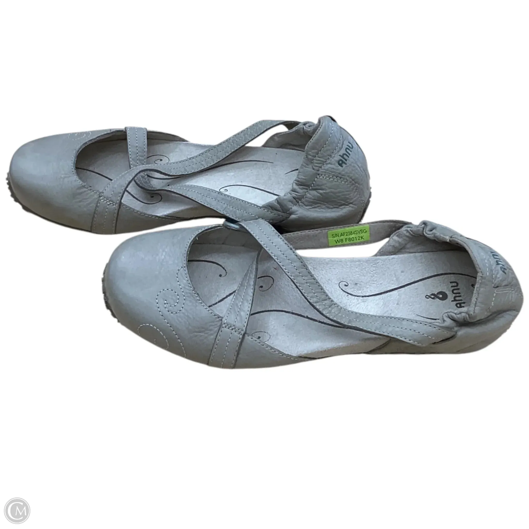 Shoes Flats By Clothes Mentor In Grey, Size: 8