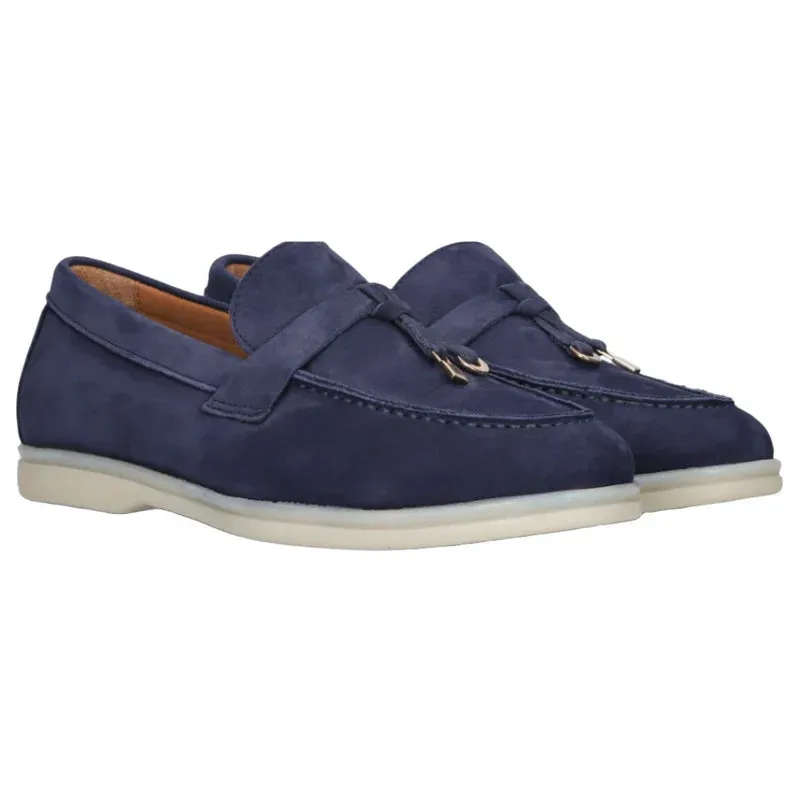 Suede vrouwen loafers