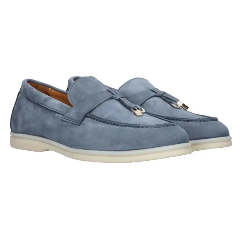 Suede vrouwen loafers