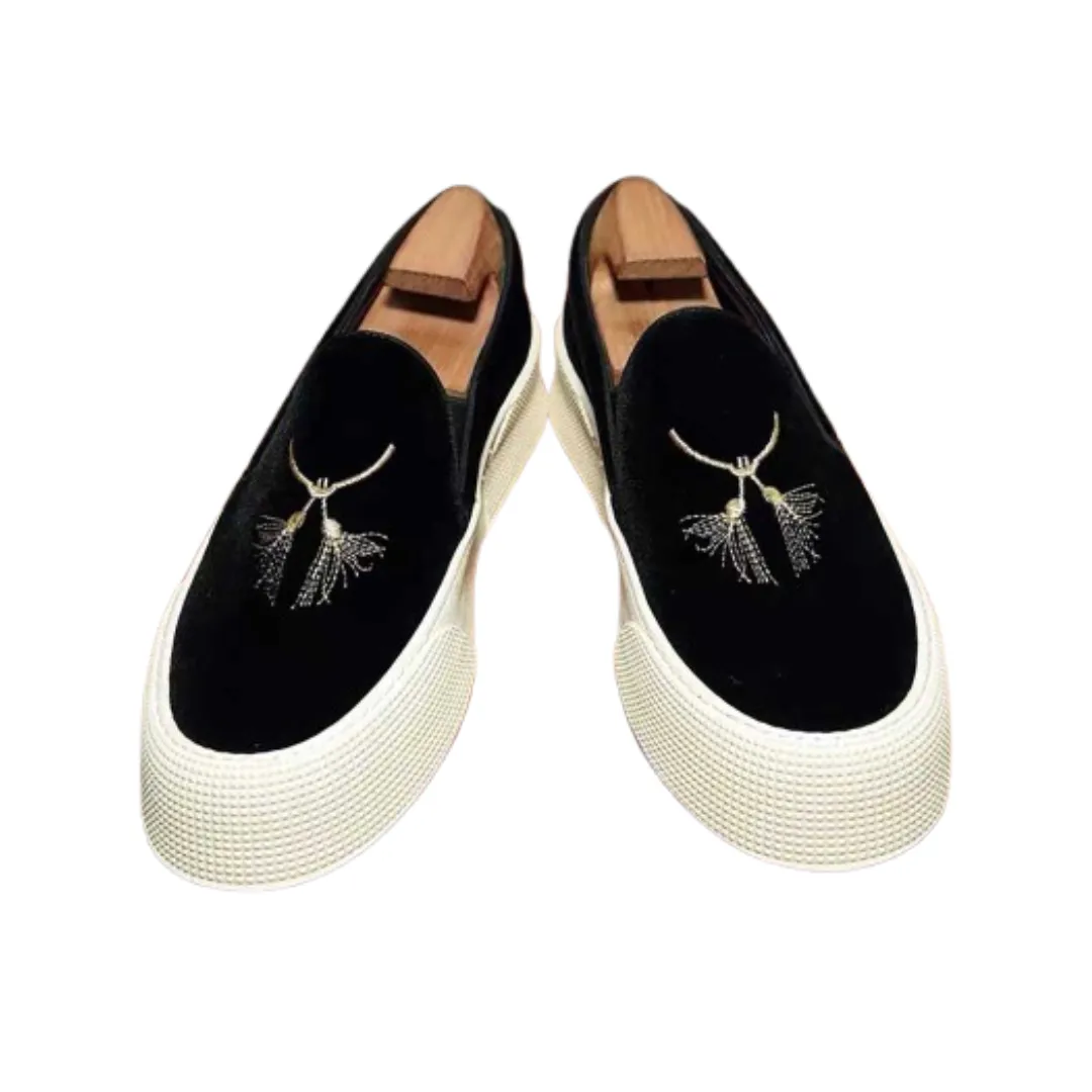 Tassel Suede Loafers