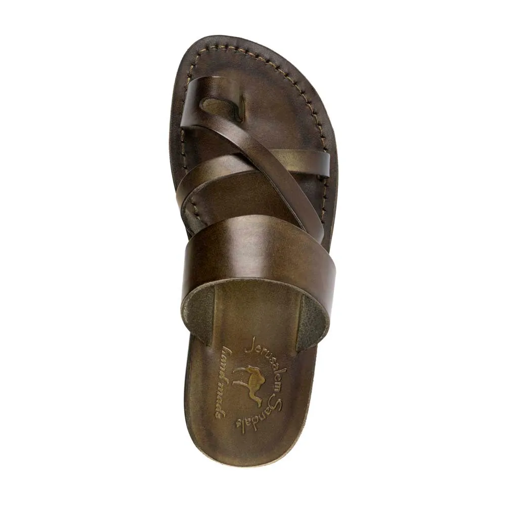 The Good Shepherd - Leather Toe Loop Sandal | Olive