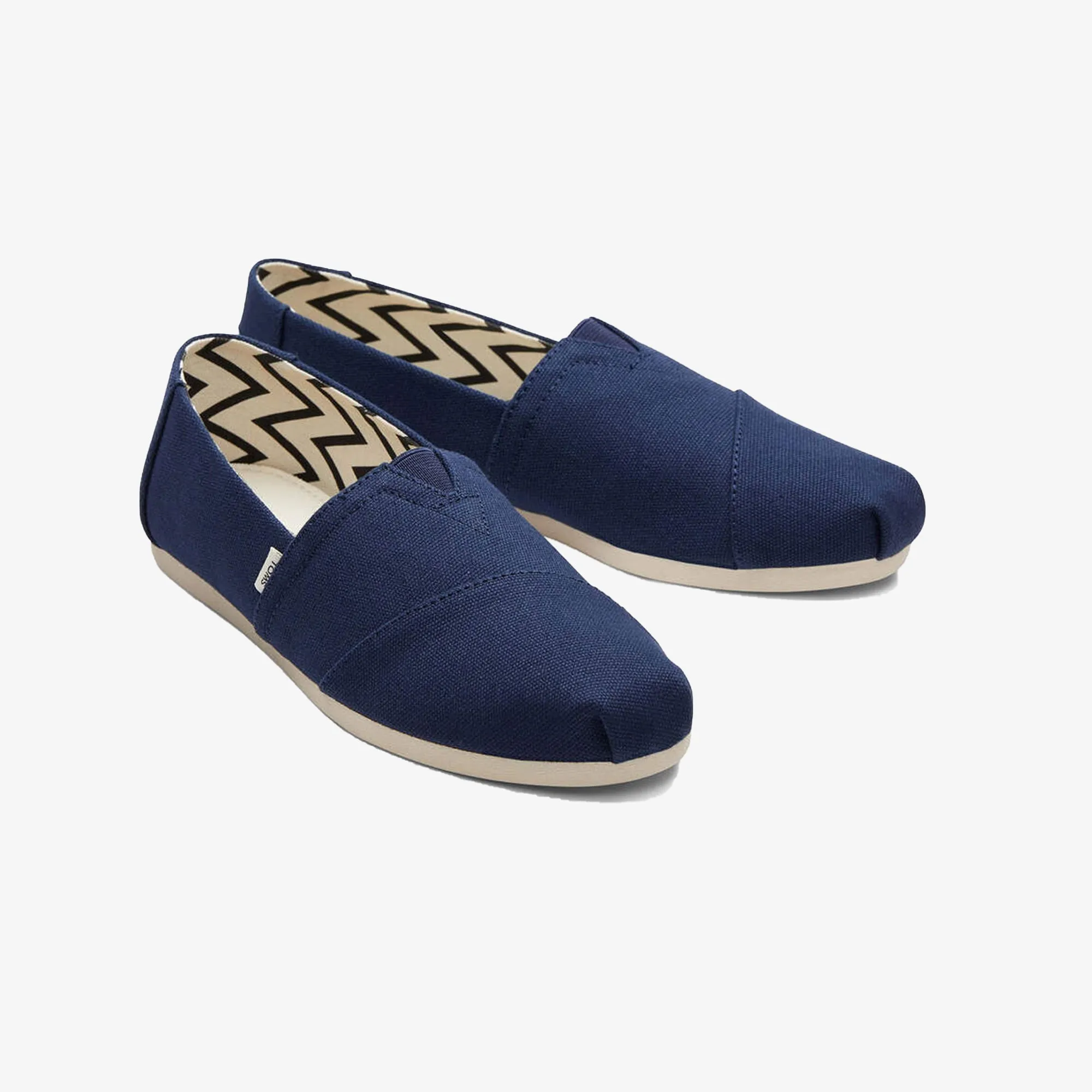Toms | ORGANIC COTTON DARK NAVY CANVAS SLIP ONS  { NAVY