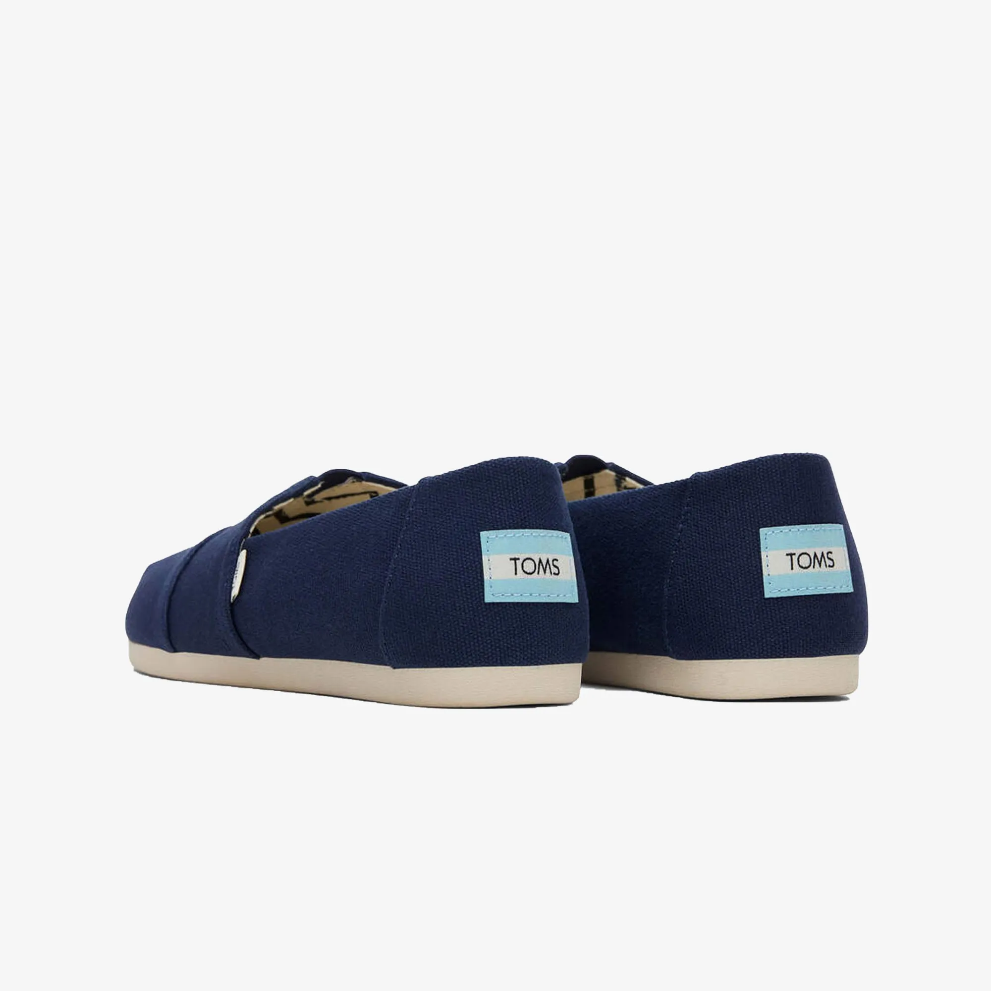 Toms | ORGANIC COTTON DARK NAVY CANVAS SLIP ONS  { NAVY