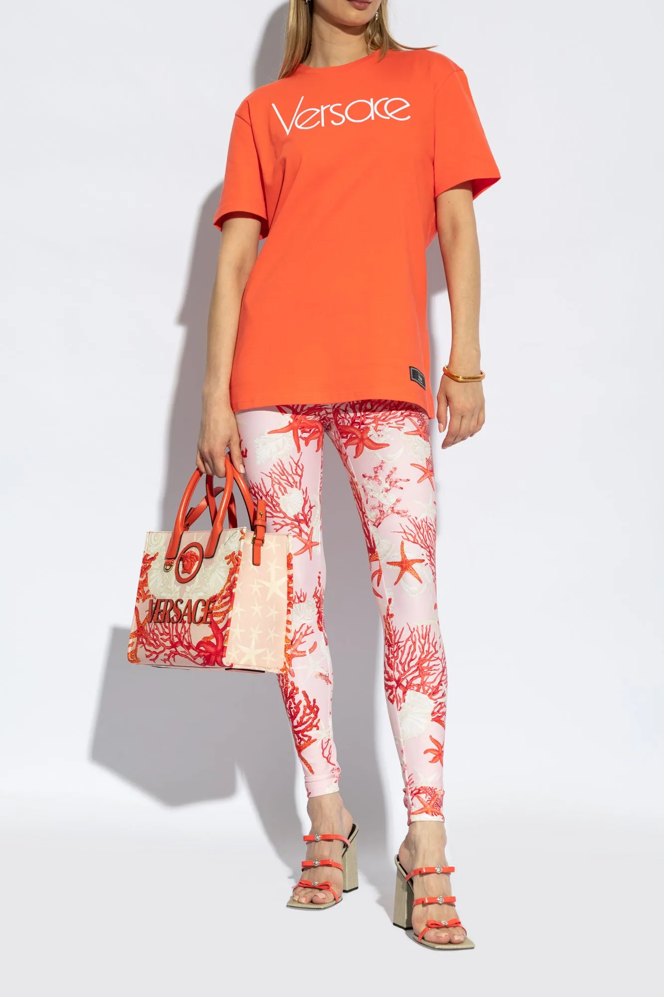 Versace Heeled Slippers in ORANGE - 39.5