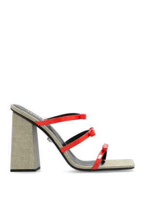 Versace Heeled Slippers in ORANGE - 39.5