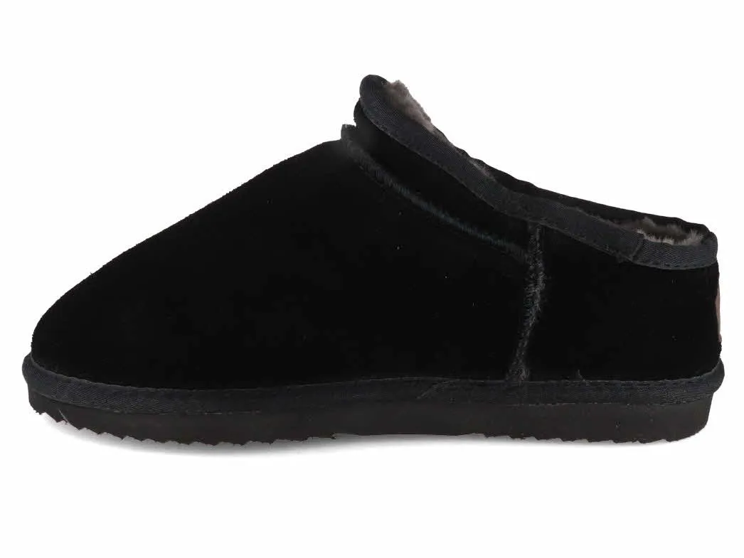 WARMBAT Men Suede Slippers 'Conner', black