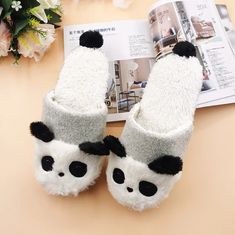 Winter Slippers Panda Indoor Shoes