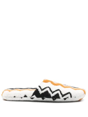 Zigzag-woven Slippers