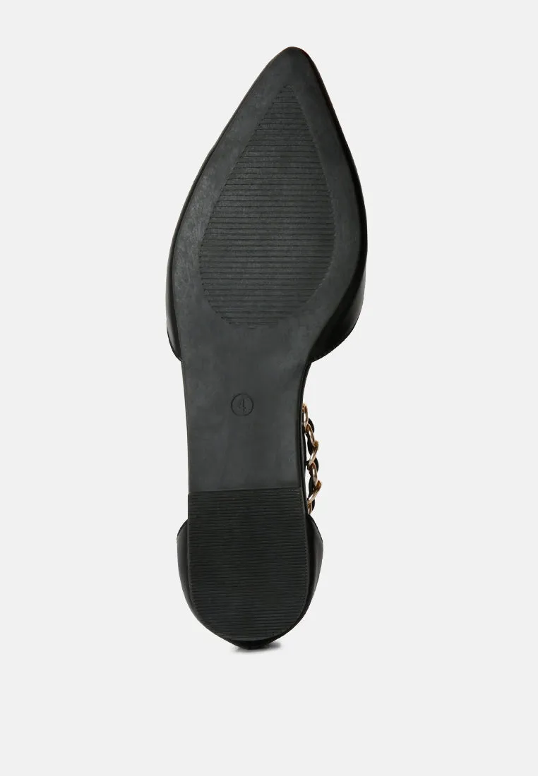 Zurich Slingback Chain Detail Flats
