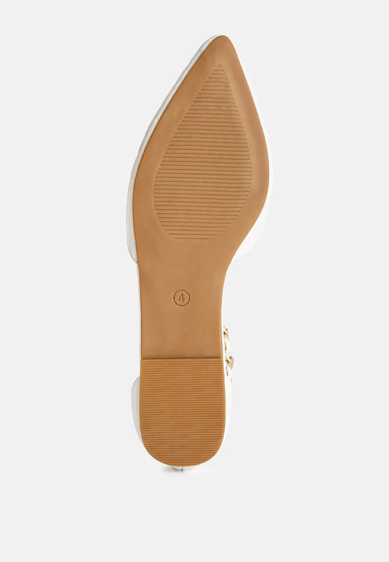 Zurich Slingback Chain Detail Flats