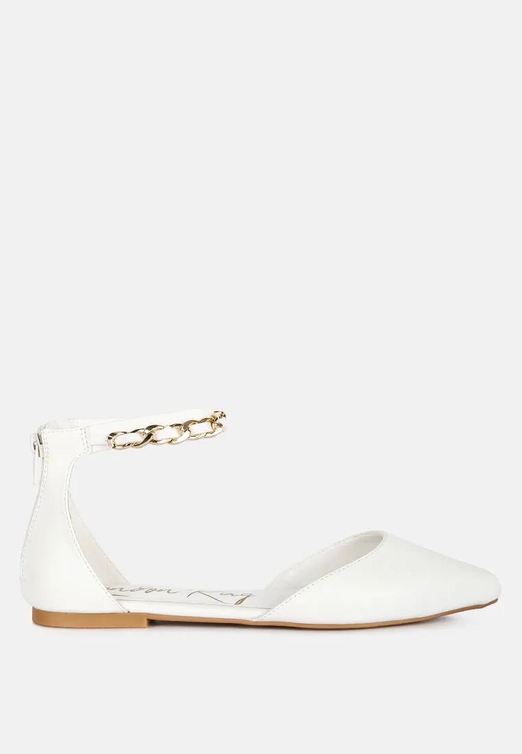 Zurich Slingback Chain Detail Flats