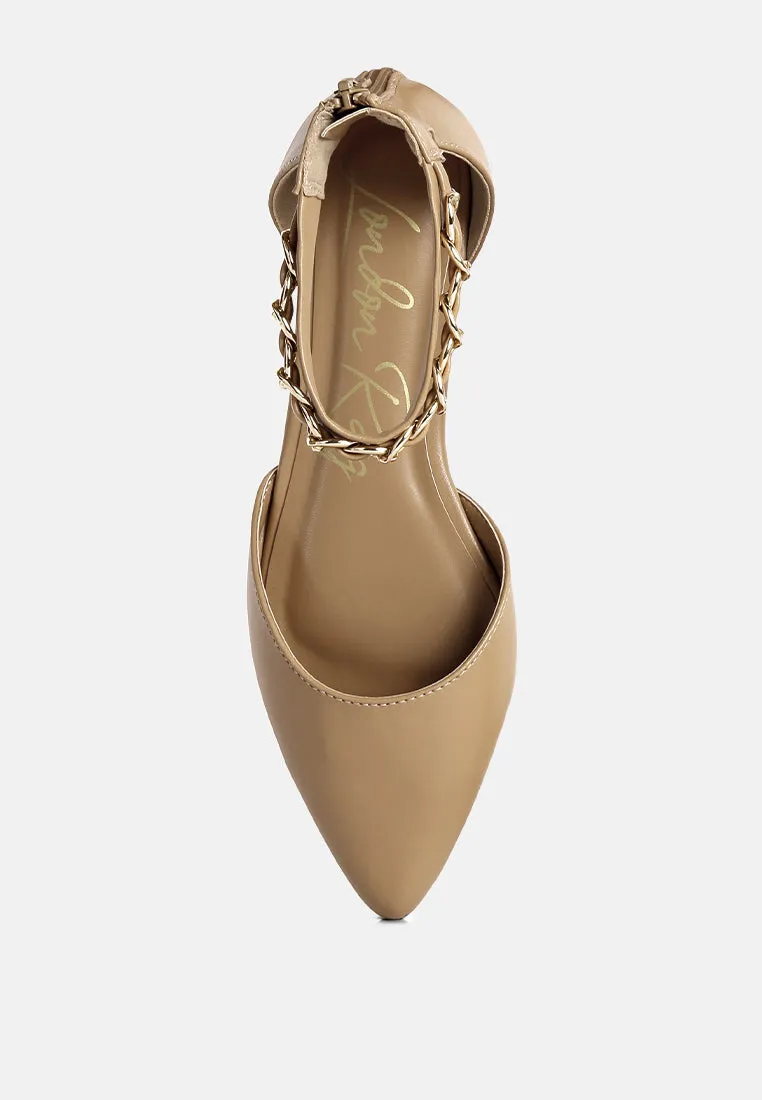 Zurich Slingback Chain Detail Flats