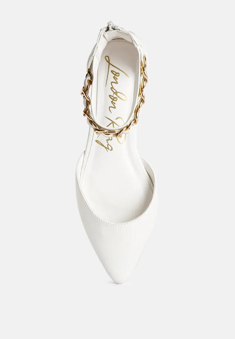 Zurich Slingback Chain Detail Flats