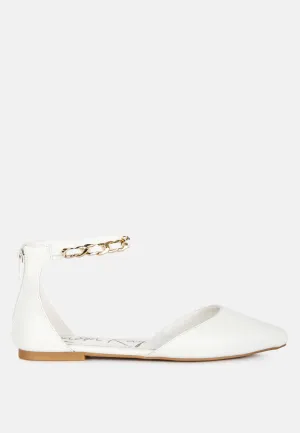 Zurich Slingback Chain Detail Flats