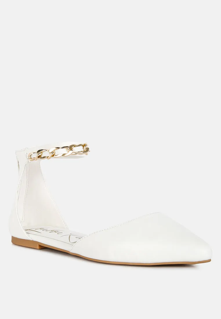 Zurich Slingback Chain Detail Flats